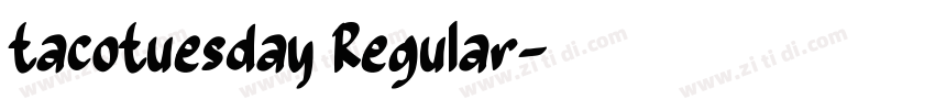 TacoTuesday Regular字体转换